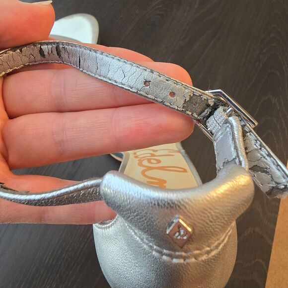 Sam Edelman Eleanor silver open toe sandal size 8 - Picture 12 of 12
